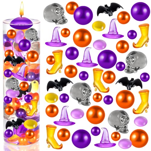 240 Stück Halloween-Vasenfüller, orangefarbene Perlen, Vasenfüller, schwimmend, Halloween-Vasenfüller, Dekoration für Tafelaufsätze, Tischdekorationen 240 Stück Halloween-Vasenfüller, orangefarbene Perlen, Vasenfüller, schwimmend, Halloween-Vasenfüller, Dekoration für Tafelaufsätze, Tischdekorationen von ZHWKMYP