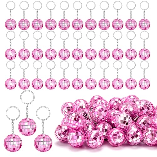 ZHWKMYP Discokugel-Schlüsselanhänger, Mini-Discokugeln, klein, rosa, spiegelnd, Partyzubehör, 75 Stück ZHWKMYP Discokugel-Schlüsselanhänger, Mini-Discokugeln, klein, rosa, spiegelnd, Partyzubehör, 75 Stück von ZHWKMYP