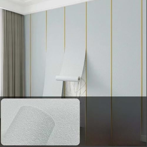 ZHXQRP Selbstklebend Abnehmbar Aufkleber für Wohnzimmer Schlafzimmer Sofa Hintergrund Wanddekoration Dekorative Folie(Light Gray,0.5 * 10m/1.64 * 32.8ft) von ZHXQRP