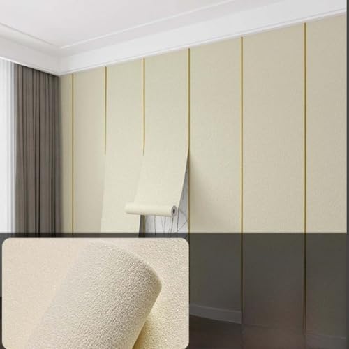 ZHXQRP Selbstklebend Abnehmbar Aufkleber für Wohnzimmer Schlafzimmer Sofa Hintergrund Wanddekoration Dekorative Folie(Yellow,0.5 * 2.8m/1.64 * 9.18ft) von ZHXQRP