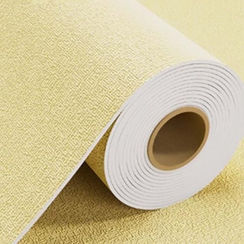 ZHXQRP Tapete zum Abziehen und Aufkleben für Heimdekoration Schaumstoff-Isolierung Hitzeschild Thermische Wandpaneele(Yellow9mm,0.5x20m/1.64x65.6ft) von ZHXQRP