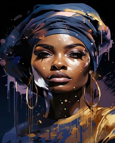 Malen Nach Zahlen Erwachsene Afrika Schwarz Schön Frau Mädchen Ohne Rahmen 40X50Cm Malen Nach Zahlen Sets Auf Leinwand Mit Acrylfarben Für Kinder Anfänger,Diy Ölgemälde-Set Groß Landschaft,A3 Malen Nach Zahlen Erwachsene Afrika Schwarz Schön Frau Mädchen Ohne Rahmen 40X50Cm Malen Nach Zahlen Sets Auf Leinwand Mit Acrylfarben Für Kinder Anfänger,Diy Ölgemälde-Set Groß Landschaft,A3 von ZHXXFD