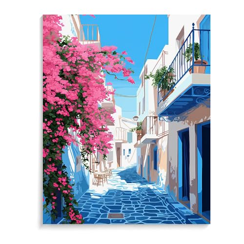 Malen Nach Zahlen Erwachsene Garten am Meer Mit Rahmen 40X50Cm Diy Malen Nach Zahlen Erwachsene Groß Leinwand Set Italian Greek Landschaft,Malen Nach Zahlen Acryl Kinder,A21 Malen Nach Zahlen Erwachsene Garten am Meer Mit Rahmen 40X50Cm Diy Malen Nach Zahlen Erwachsene Groß Leinwand Set Italian Greek Landschaft,Malen Nach Zahlen Acryl Kinder,A21 von ZHXXFD