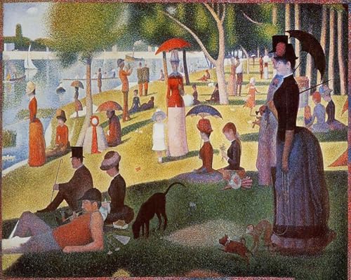 Malen Nach Zahlen Erwachsene Kinder Landschaft Berühmte Gemälde Mit Rahmen 40X50CM A Sunday Afternoon On The Island Of La Grande Jatte - Georges Seurat,C23 von ZHXXFD