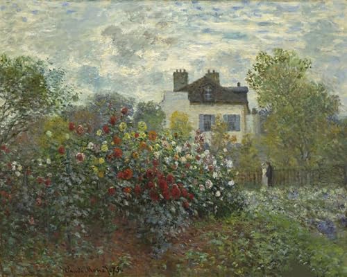 Malen Nach Zahlen Erwachsene Kinder Landschaft Berühmte Gemälde Mit Rahmen 40X50CM The Artist'S Garden At Argenteuil - Claude Monet,B2 Malen Nach Zahlen Erwachsene Kinder Landschaft Berühmte Gemälde Mit Rahmen 40X50CM The Artist'S Garden At Argenteuil - Claude Monet,B2 von ZHXXFD