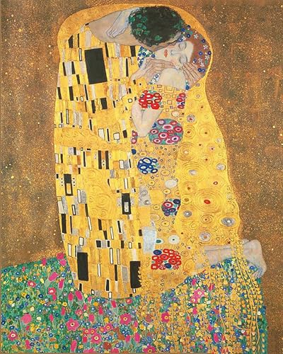 Malen Nach Zahlen Erwachsene Kinder Landschaft Berühmte Gemälde Mit Rahmen 40X50CM The Kiss, Cropped - Gustav Klimt,A21 Malen Nach Zahlen Erwachsene Kinder Landschaft Berühmte Gemälde Mit Rahmen 40X50CM The Kiss, Cropped - Gustav Klimt,A21 von ZHXXFD