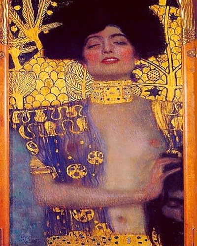Malen Nach Zahlen Erwachsene Kinder Landschaft Berühmte Gemälde Mit Rahmen 40X50Cm Diy Painting Kits, Judith - Gustav Klimt,C2 von ZHXXFD