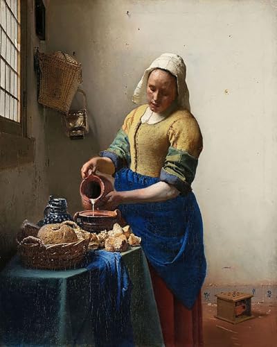 Malen Nach Zahlen Erwachsene Kinder Landschaft Berühmte Gemälde Ohne Rahmen 40X50CM The Milkmaid - Johannes Vermeer,A17 Malen Nach Zahlen Erwachsene Kinder Landschaft Berühmte Gemälde Ohne Rahmen 40X50CM The Milkmaid - Johannes Vermeer,A17 von ZHXXFD