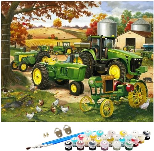 Malen Nach Zahlen Erwachsene Landschaft Traktor Ohne Rahmen 40X50Cm Malen Nach Zahlen Kinder,Malen Nach Zahlen Erwachsene Groß Leinwand,C26 Malen Nach Zahlen Erwachsene Landschaft Traktor Ohne Rahmen 40X50Cm Malen Nach Zahlen Kinder,Malen Nach Zahlen Erwachsene Groß Leinwand,C26 von ZHXXFD