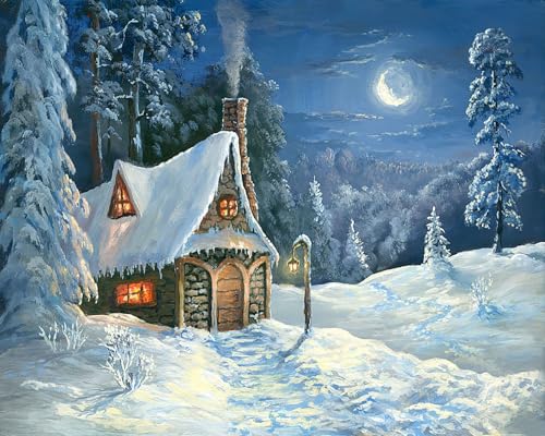 Malen Nach Zahlen Erwachsene Landschaft Winter Wald Schnee Brücke Hütte Ohne Rahmen 40X50Cm Diy Malen Nach Zahlen Öl Erwachsene Bild Leinwand,Malen Nach Zahlen Kinder Acryl,A19 Malen Nach Zahlen Erwachsene Landschaft Winter Wald Schnee Brücke Hütte Ohne Rahmen 40X50Cm Diy Malen Nach Zahlen Öl Erwachsene Bild Leinwand,Malen Nach Zahlen Kinder Acryl,A19 von ZHXXFD