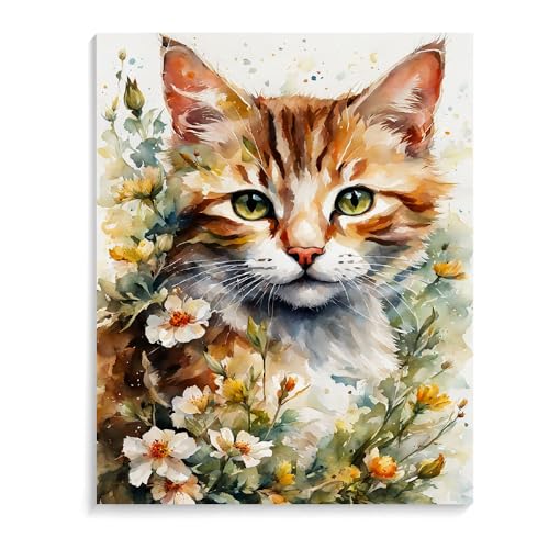 Malen Nach Zahlen Erwachsene Tiere Katzen Mit Rahmen 40X50Cm Diy Malen Nach Zahlen Erwachsene Groß Leinwand Set,Malen Nach Zahlen Acryl Kinder,B17 Malen Nach Zahlen Erwachsene Tiere Katzen Mit Rahmen 40X50Cm Diy Malen Nach Zahlen Erwachsene Groß Leinwand Set,Malen Nach Zahlen Acryl Kinder,B17 von ZHXXFD