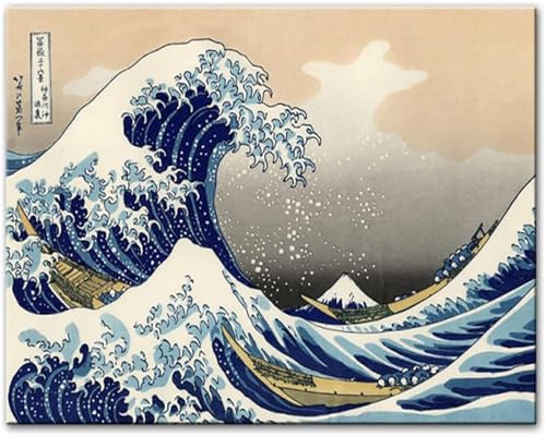 Malen Nach Zahlen Erwachsene Ukiyoe Hokusai Die Große Welle Vor Kanagawa Ohne Rahmen 40X50Cm Diy Malen Nach Zahlen Sets Auf Leinwand Mit Acrylfarben Für Kinder Anfänger,A8 Malen Nach Zahlen Erwachsene Ukiyoe Hokusai Die Große Welle Vor Kanagawa Ohne Rahmen 40X50Cm Diy Malen Nach Zahlen Sets Auf Leinwand Mit Acrylfarben Für Kinder Anfänger,A8 von ZHXXFD