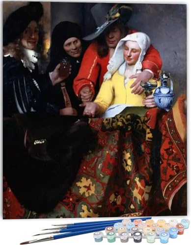 Malen Nach Zahlen Für Anfänger Erwachsene Set Mädchen Berühmte Gemälde Johannes Vermeer,Malen Nach Zahlen Auf Leinwand Für Kinder,40X50Cm,A28 Malen Nach Zahlen Für Anfänger Erwachsene Set Mädchen Berühmte Gemälde Johannes Vermeer,Malen Nach Zahlen Auf Leinwand Für Kinder,40X50Cm,A28 von ZHXXFD