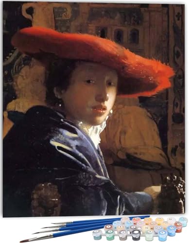 Malen Nach Zahlen Für Anfänger Erwachsene Set Mädchen Berühmte Gemälde Johannes Vermeer,Malen Nach Zahlen Auf Leinwand Für Kinder,Mit Rahmen 40X50Cm,A15 Malen Nach Zahlen Für Anfänger Erwachsene Set Mädchen Berühmte Gemälde Johannes Vermeer,Malen Nach Zahlen Auf Leinwand Für Kinder,Mit Rahmen 40X50Cm,A15 von ZHXXFD