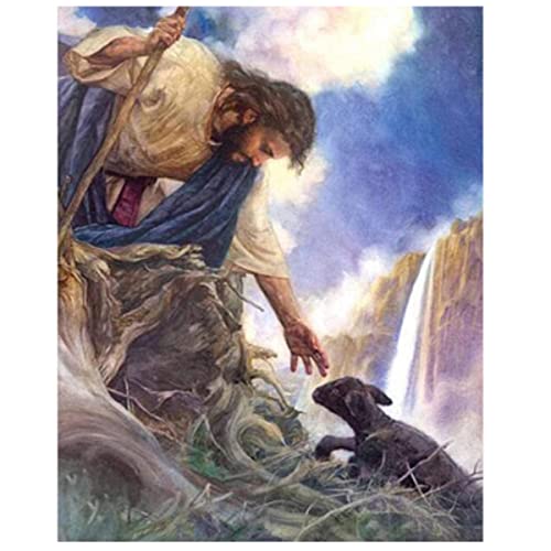 ZHXXFD Diamond Painting Set Jesus 5D Diamant Painting Bilder Kinder Erwachsene 40X60 Diamant Malerei Strasssteine Rund Full Groß Kreuzstich Stickerei,D138 von ZHXXFD