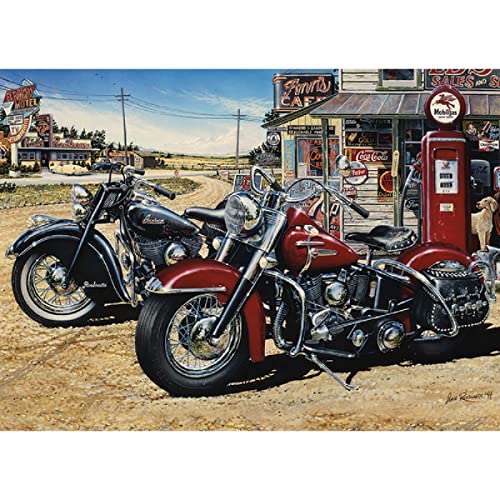 ZHXXFD Diamond Painting Set Retro-Motorrad 5D Diamant Painting Bilder Kinder Erwachsene 40X60 Diamant Malerei Strasssteine Rund Full Groß Kreuzstich Stickerei,D158 von ZHXXFD