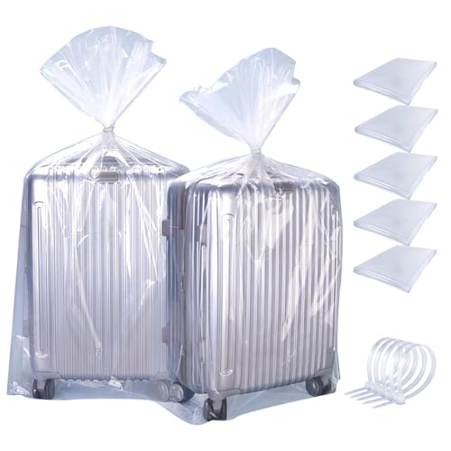 ZHYOPING 5 Stück Extra Große Transparente Plastiktüten, 100x120cm, 100 µm, Wiederverwendbare und Wasserdichte Aufbewahrungstaschen mit 5 Kabelbindern für Staubdicht, Gepäck, Koffer, Möbel, Dachboden ZHYOPING 5 Stück Extra Große Transparente Plastiktüten, 100x120cm, 100 µm, Wiederverwendbare und Wasserdichte Aufbewahrungstaschen mit 5 Kabelbindern für Staubdicht, Gepäck, Koffer, Möbel, Dachboden von ZHYOPING