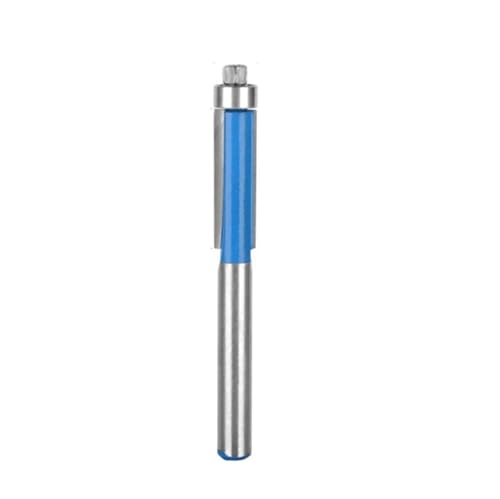 ZHaotn 1 Stück/4-teiliges Set 6 mm Schaftfräser Flush Trim mit Lagerfräser Holzfräser Fräser for die Holzbearbeitung Blau von ZHaotn