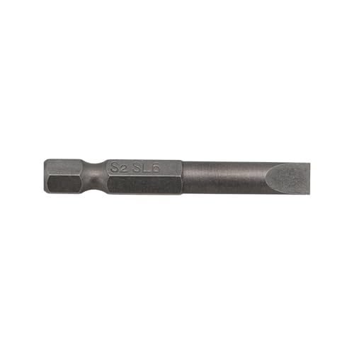 ZHaotn 1 x 50 mm Schraubendreher-Bits, flacher Kopf, geschlitzte Spitze, Handwerkzeug for die Reparatur von Elektrogeräten, SL 2, 2,5, 3, 4, 5, 6, legierter Stahl, 2 mm – 6 mm von ZHaotn
