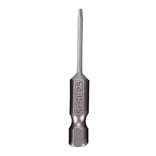 ZHaotn 1 x 50 mm Schraubendreher-Bits, flacher Kopf, geschlitzte Spitze, Handwerkzeug for die Reparatur von Elektrogeräten, SL 2, 2,5, 3, 4, 5, 6, legierter Stahl, 2 mm – 6 mm von ZHaotn