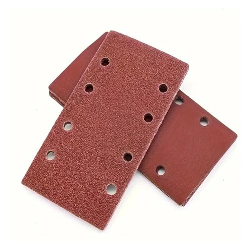ZHaotn 10 STÜCKE 93x185mm Quadratische Schleifpapierkörnung Beflockung Schleifpapierförmige Scheibe Schleifstein Glasschleifer for Holzpoliturwerkzeuge von ZHaotn