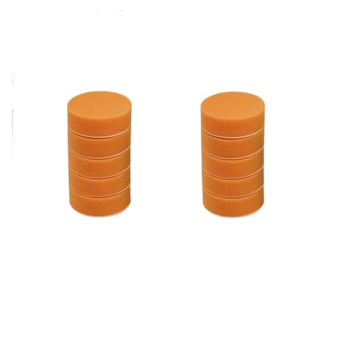 ZHaotn 10 Stück 3 Zoll Polierpads Schaumstoff Bohrschwamm Polierpads 80mm Beflockung Auto Puffer Pads for Detail Polierer Wachsreinigung von ZHaotn