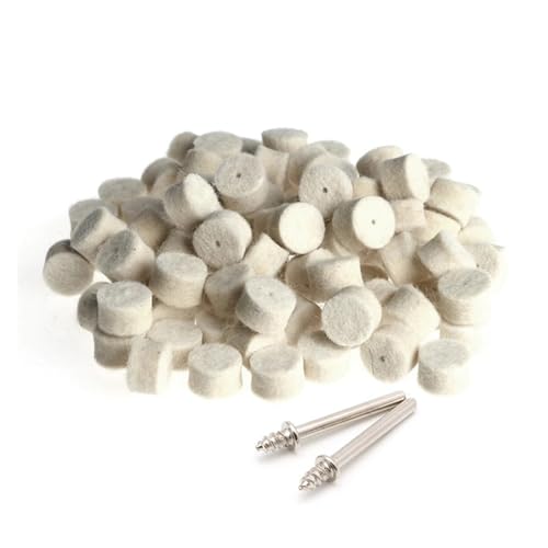 ZHaotn 100Pcs Wollfilz Polieren Polieren Pad 13mm + 2 Schaft for Schleifen Rad ZHaotn 100Pcs Wollfilz Polieren Polieren Pad 13mm + 2 Schaft for Schleifen Rad von ZHaotn
