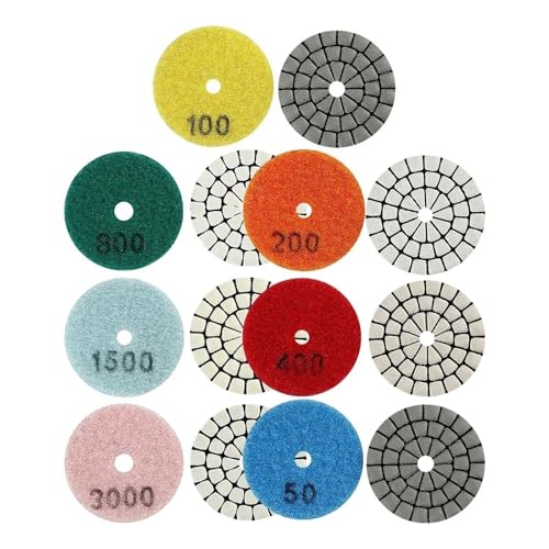 ZHaotn 2 Zoll Diamant-Trockenpolierpad Schleifmittel Granit Marmor Schleifscheibe 50mm Schleifscheiben Keramik Steinpolierer ZHaotn 2 Zoll Diamant-Trockenpolierpad Schleifmittel Granit Marmor Schleifscheibe 50mm Schleifscheiben Keramik Steinpolierer von ZHaotn