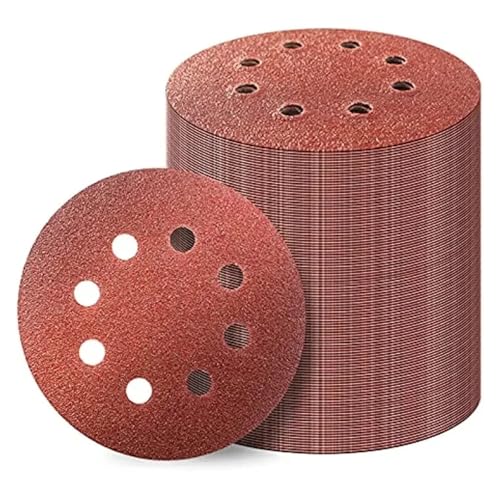 ZHaotn 50 Stück 5 Zoll 8-Loch-Klett-Schleifscheiben Schleifpapier, 60 120 180 240 400 Körnungen Schleifpapier for Exzenterschleifer ZHaotn 50 Stück 5 Zoll 8-Loch-Klett-Schleifscheiben Schleifpapier, 60 120 180 240 400 Körnungen Schleifpapier for Exzenterschleifer von ZHaotn