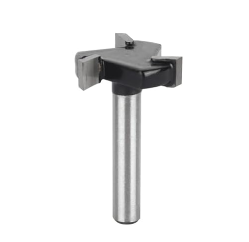 ZHaotn 6 mm/6,35 mm Schaft 3 Zähne T-Nut Router Bit Fräsen Gerade Kante Schlitzfräser Schneidgriff for Holz Holzarbeiten von ZHaotn