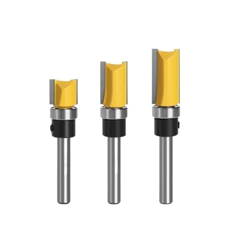ZHaotn 6mm Schaft Flush Trim Router Bit Muster Bit Top Bottom Lager 12mm Klinge Vorlage Holz Fräser Carpenter von ZHaotn
