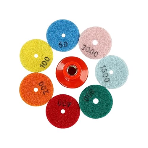 ZHaotn 8PCS 2 zoll 55mm Diamant Polieren Pads Granit Marmor Trockenen 50-3000 Körner Stein Werkzeug ZHaotn 8PCS 2 zoll 55mm Diamant Polieren Pads Granit Marmor Trockenen 50-3000 Körner Stein Werkzeug von ZHaotn
