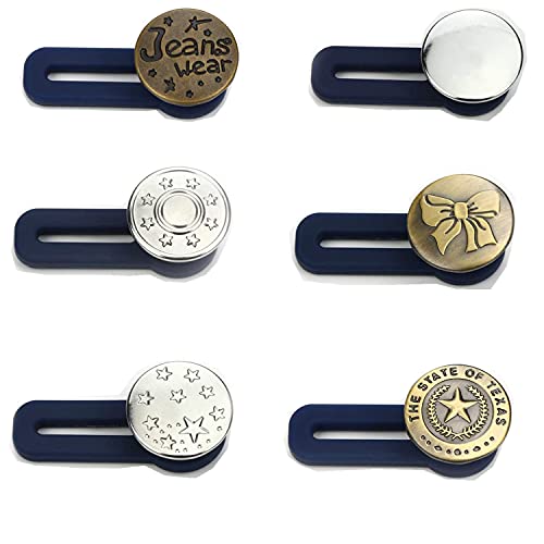Elastische Gummiknopfverlängerung,6 Stück Hosen Taillenverlängerer Messing Elastische Jeans Kragen Knopf Taillenverlängerer Hosen Knopfverlängerer für Jeans Röcke Hosen Herren Damen. Elastische Gummiknopfverlängerung,6 Stück Hosen Taillenverlängerer Messing Elastische Jeans Kragen Knopf Taillenverlängerer Hosen Knopfverlängerer für Jeans Röcke Hosen Herren Damen. von ZHjuju