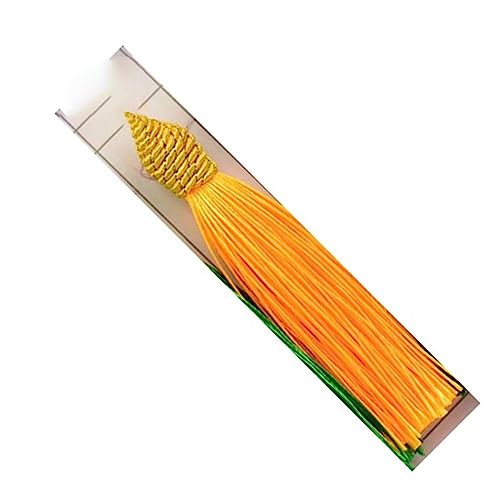 2–22 Stück Schraubkugel-Quasten für Verpackung, Geschenkbox, Polyester-Seidenquaste für Kunsthandwerk, Kunsthandwerk, Schmuckherstellung, Zubehör, 2 Stück Quasten, LSQLS 26 Jin Huang von ZIAYI