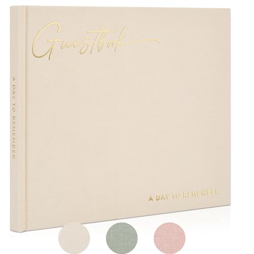 ZICOTO Schönes Hochzeitsgästebuch für Ihren Hochzeitsempfang – einfach Elegantes Gästebuch zum Anmelden – das perfekte Gästebuch für Hochzeiten oder Babypartys und Ergänzung für Ihren großen Tag von ZICOTO