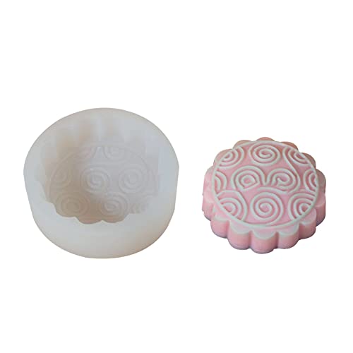 Rundes Muster Silikonform Form Seifenform Für Kuchen Muffin Gelee Mit Schokolade Making Formenform von ZIDDAR