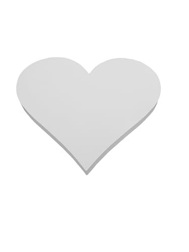 Herz Deko Styropor Breite 30 cm Stärke 3 cm Herzen Deko zum Beschriften, Bemalen und Basteln von Geschenken zu Geburtstagen Hochzeiten Feiern von ZIEMER