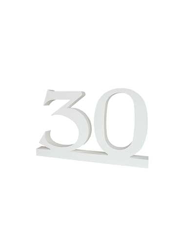 Zahl 30 Weiß 44cm x 27cm aus Styropor - Kreative Tischdekoration zum Bemalen Basteln und Dekorieren von Geschenken zu Jubiläen Geburtstagen Hochzeiten und Feiern - DIY Geburtstagsdeko Zahl 30 Weiß 44cm x 27cm aus Styropor - Kreative Tischdekoration zum Bemalen Basteln und Dekorieren von Geschenken zu Jubiläen Geburtstagen Hochzeiten und Feiern - DIY Geburtstagsdeko von ZIEMER