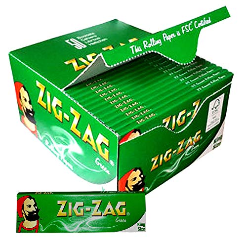 Unbekannt Zig Zag Grün King Size Zigarettenpapier 50 Notizblöcke Unbekannt Zig Zag Grün King Size Zigarettenpapier 50 Notizblöcke von ZIG-ZAG