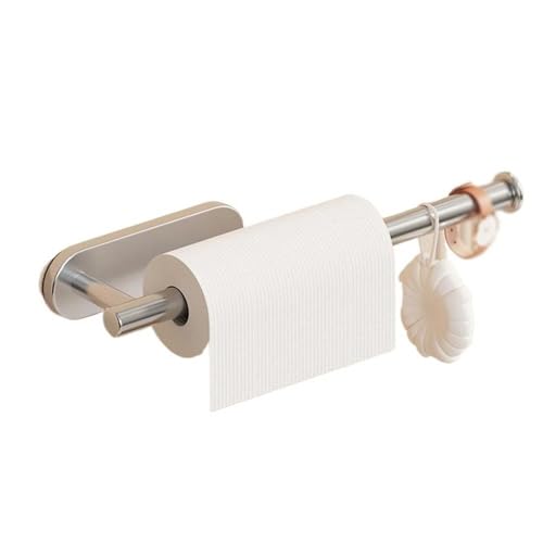 ZIGUIhsou-11 Papierhandtuchhalter Küchenrollenhalter unter dem Schrank, Papierhandtuchhalter, Wandhalterung, Edelstahl, Papierrollenhalter for Küche und Bad für Küche und Badezimmer(Silver) von ZIGUIhsou-11