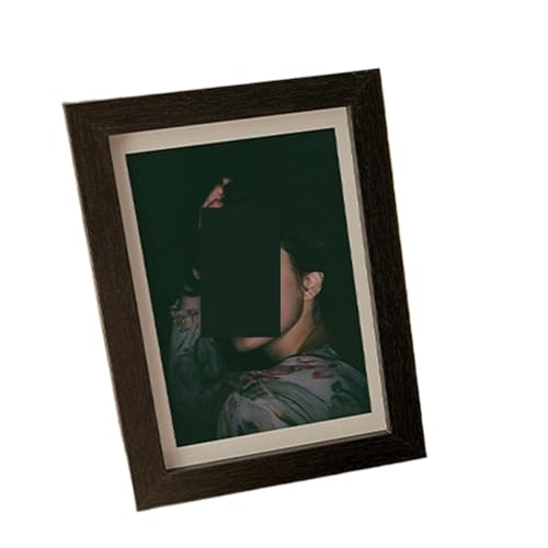 ZIHDKE Bilderrahmen 4 Stück Holz-Fotorahmen for Bilder, Wand-Bilderrahmen, Ständer for Bilder, Desktop-Dekoration(Black Frame,13X18cm 7inch) von ZIHDKE