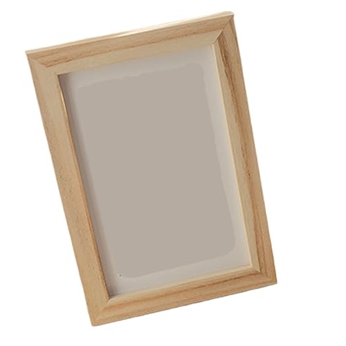 ZIHDKE Bilderrahmen 4 Stück Holz-Fotorahmen for Bilder, Wand-Bilderrahmen, Ständer for Bilder, Desktop-Dekoration(Wood Frame,10X15cm 6inch) von ZIHDKE