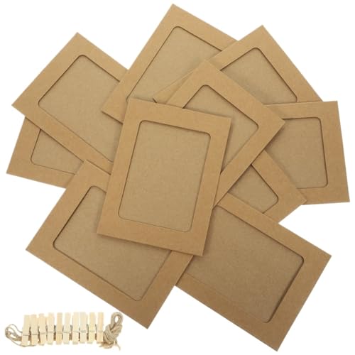ZIHDKE Papier Bilderrahmen 6 Zoll hängende Holzklammer Juteseil Fotowandrahmen Anzeige Andenken 10 Stück Bilderrahmen Wohnkultur Schlafzimmer Wohnzimmer Für Foto Netz Klassenraum ZIHDKE Papier Bilderrahmen 6 Zoll hängende Holzklammer Juteseil Fotowandrahmen Anzeige Andenken 10 Stück Bilderrahmen Wohnkultur Schlafzimmer Wohnzimmer Für Foto Netz Klassenraum von ZIHDKE
