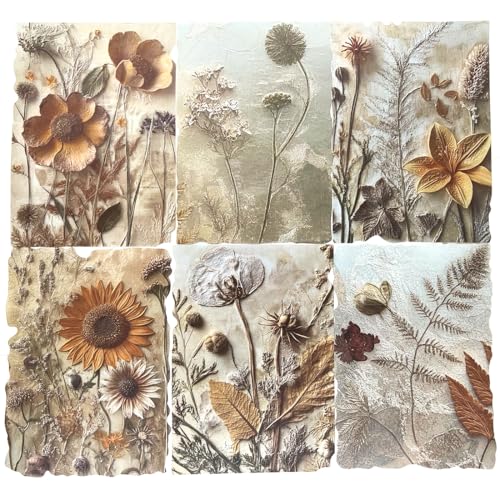 23 Blatt Vintage Herbst Floral Botanical Scrapbook Papier Kit Collage Supplies für Decoupage Handwerk Scrapbooking Kartenherstellung Pinnwand Junk Journaling Verzierung 23 Blatt Vintage Herbst Floral Botanical Scrapbook Papier Kit Collage Supplies für Decoupage Handwerk Scrapbooking Kartenherstellung Pinnwand Junk Journaling Verzierung von ZIKERVDO
