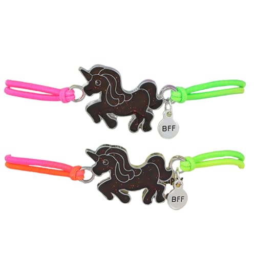 2 Stück Einhorn Pferde Armband, Stimmungsarmband mit Anhänger für Kinder, Wechselt die Farbe, Freundschaftsarmbänder Kinder, Mitgebsel Kindergeburtstag, Einhorn Mädchen Geschenke 2 Stück Einhorn Pferde Armband, Stimmungsarmband mit Anhänger für Kinder, Wechselt die Farbe, Freundschaftsarmbänder Kinder, Mitgebsel Kindergeburtstag, Einhorn Mädchen Geschenke von ZILZUFA