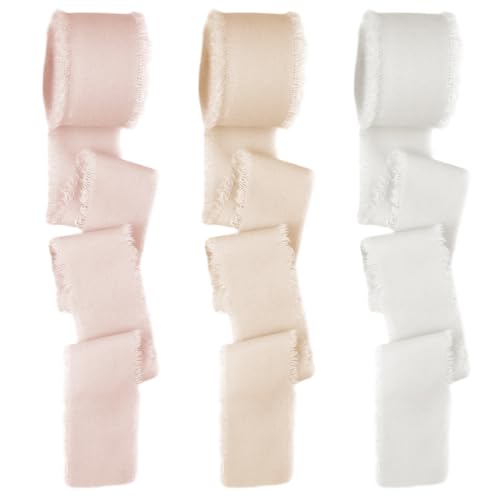 Chiffon Geschenkband Klassische Romantik Chiffonband Schleifenband Hochzeit Stoff Stoffband 15 m x 30 mm von ZILZUFA