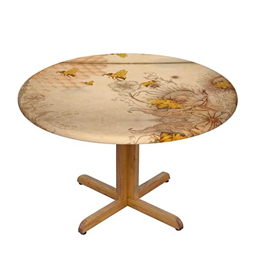 ZIMBRO Rural Honigbienen-Blumen, mittelgroß, abwischbar, rund, für den Innenbereich, Terrasse, Durchmesser 101,6–111,8 cm, 114,3–127 cm ZIMBRO Rural Honigbienen-Blumen, mittelgroß, abwischbar, rund, für den Innenbereich, Terrasse, Durchmesser 101,6–111,8 cm, 114,3–127 cm von ZIMBRO