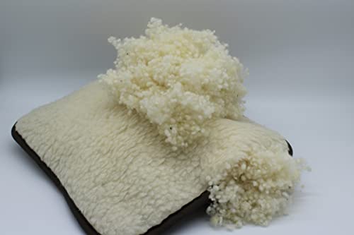 ZIMMERBAUER Bio-Schafwollflocken I Schurwollflocken, Füllmaterial Zierkissen, Teddybären, Stillkissen, Puppen und Basteln von ZIMMERBAUER