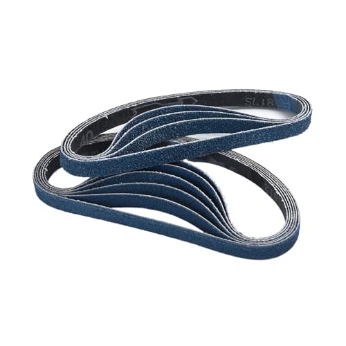 10pcs/lot Sanding Belts Sandpapers For 13mm 457mm Grinding Belt Sander Polishing Papaer Grit 40 60 80 120 Abrasive Tools(40 Grit) von ZINTCBLGE