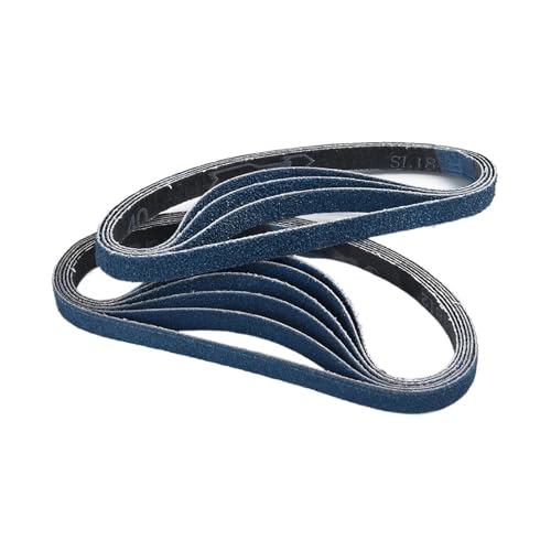 10pcs/lot Sanding Belts Sandpapers For 13mm 457mm Grinding Belt Sander Polishing Papaer Grit 40 60 80 120 Abrasive Tools(60 Grit) von ZINTCBLGE